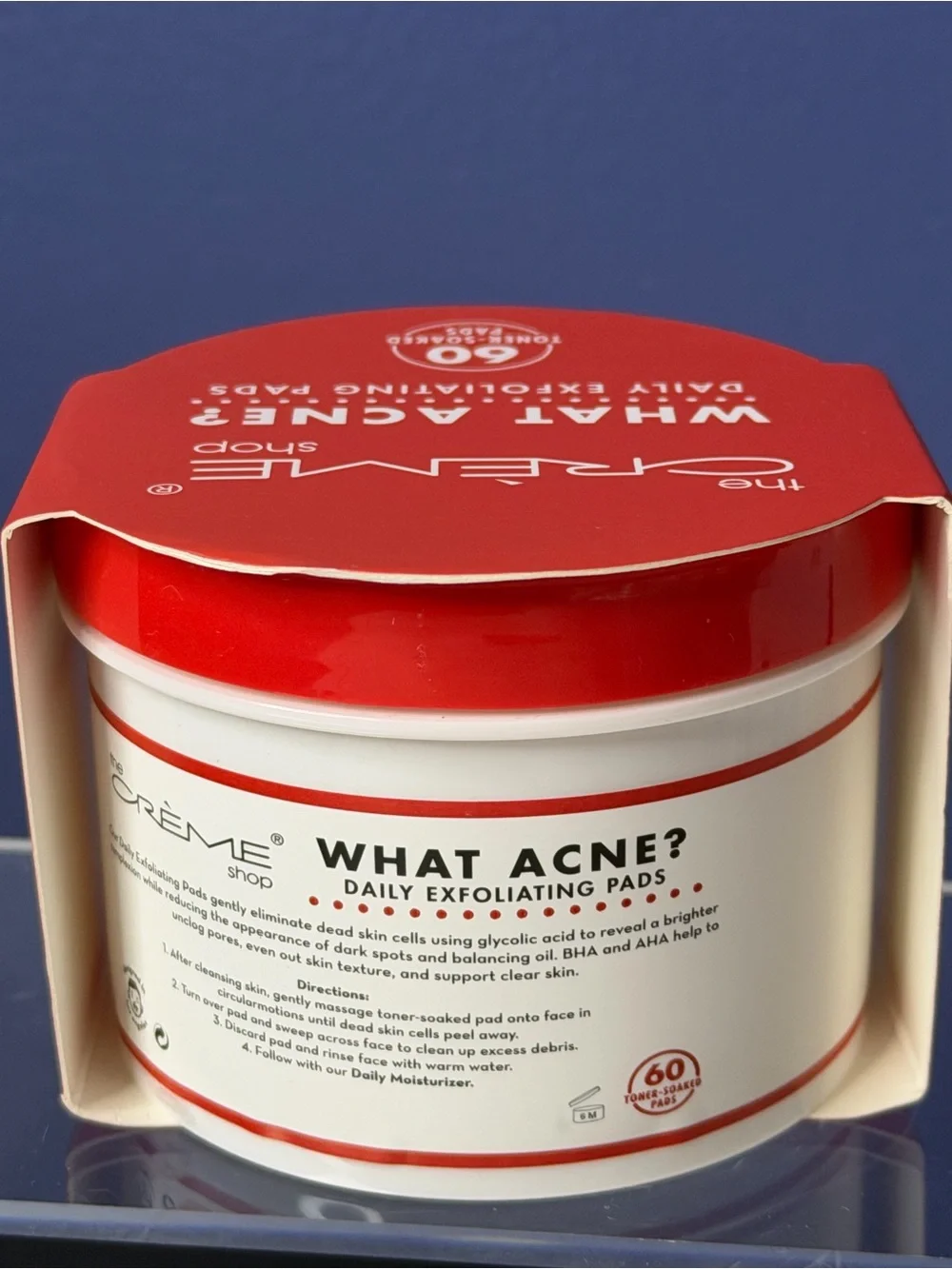 The Crème Shop WHAT ACNE? Daily Exfoliating Pads - Red